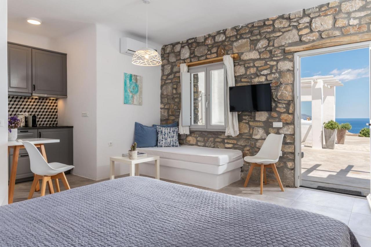 Agios Ioannis Diakoftis Aegean View Apartments Mykonos מראה חיצוני תמונה