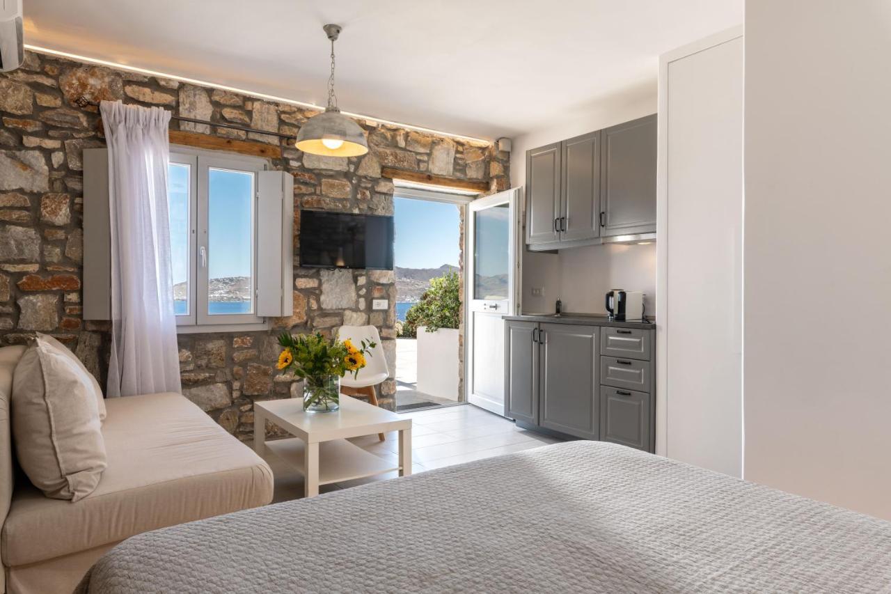 Agios Ioannis Diakoftis Aegean View Apartments Mykonos מראה חיצוני תמונה